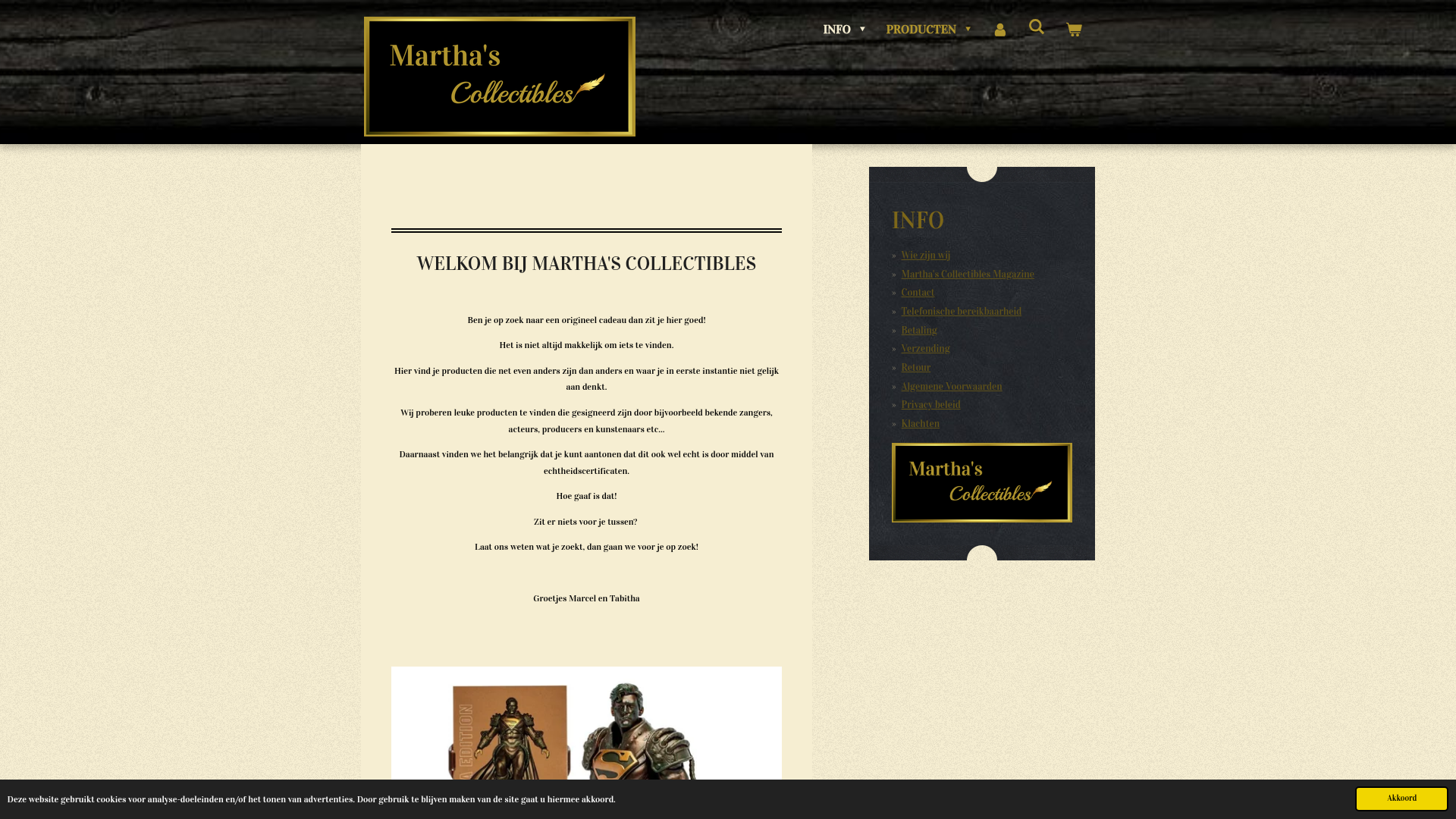 Screenshot van marthascollectibles.nl