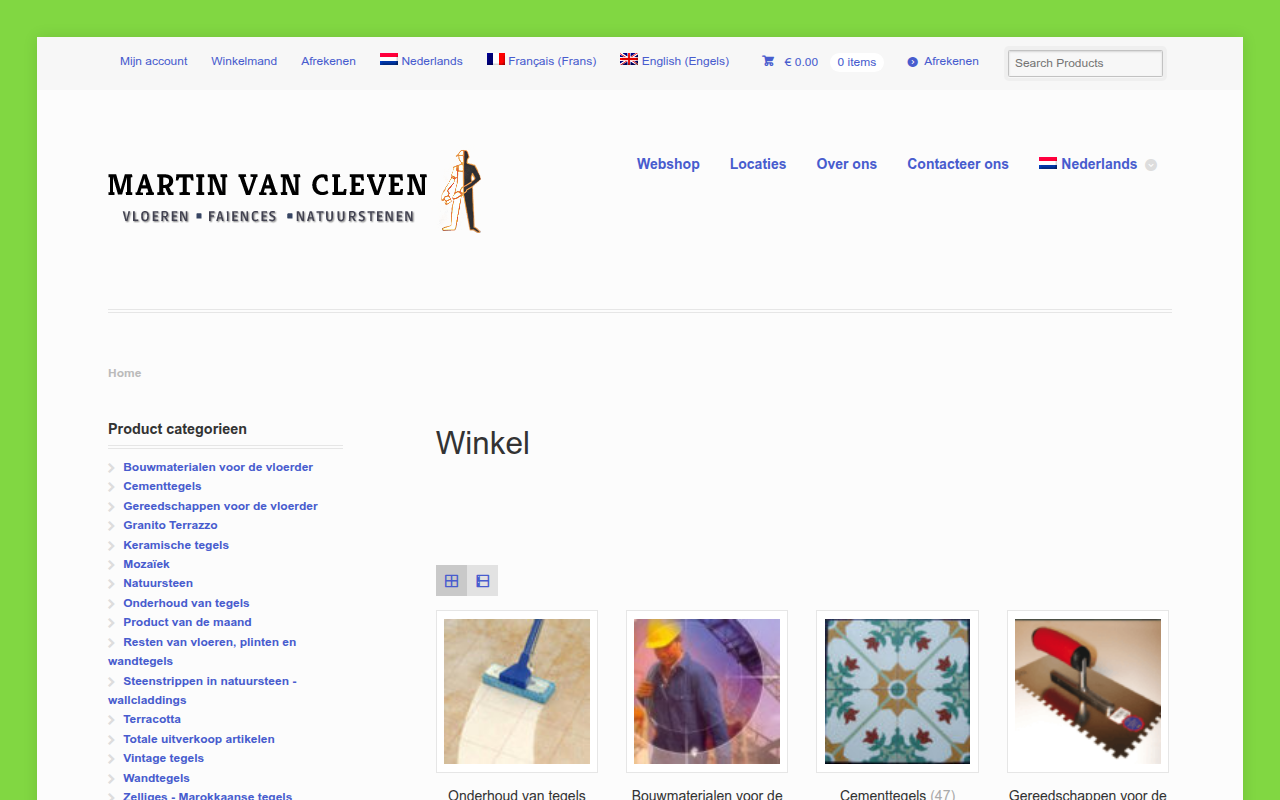 Screenshot van martinvancleven.com