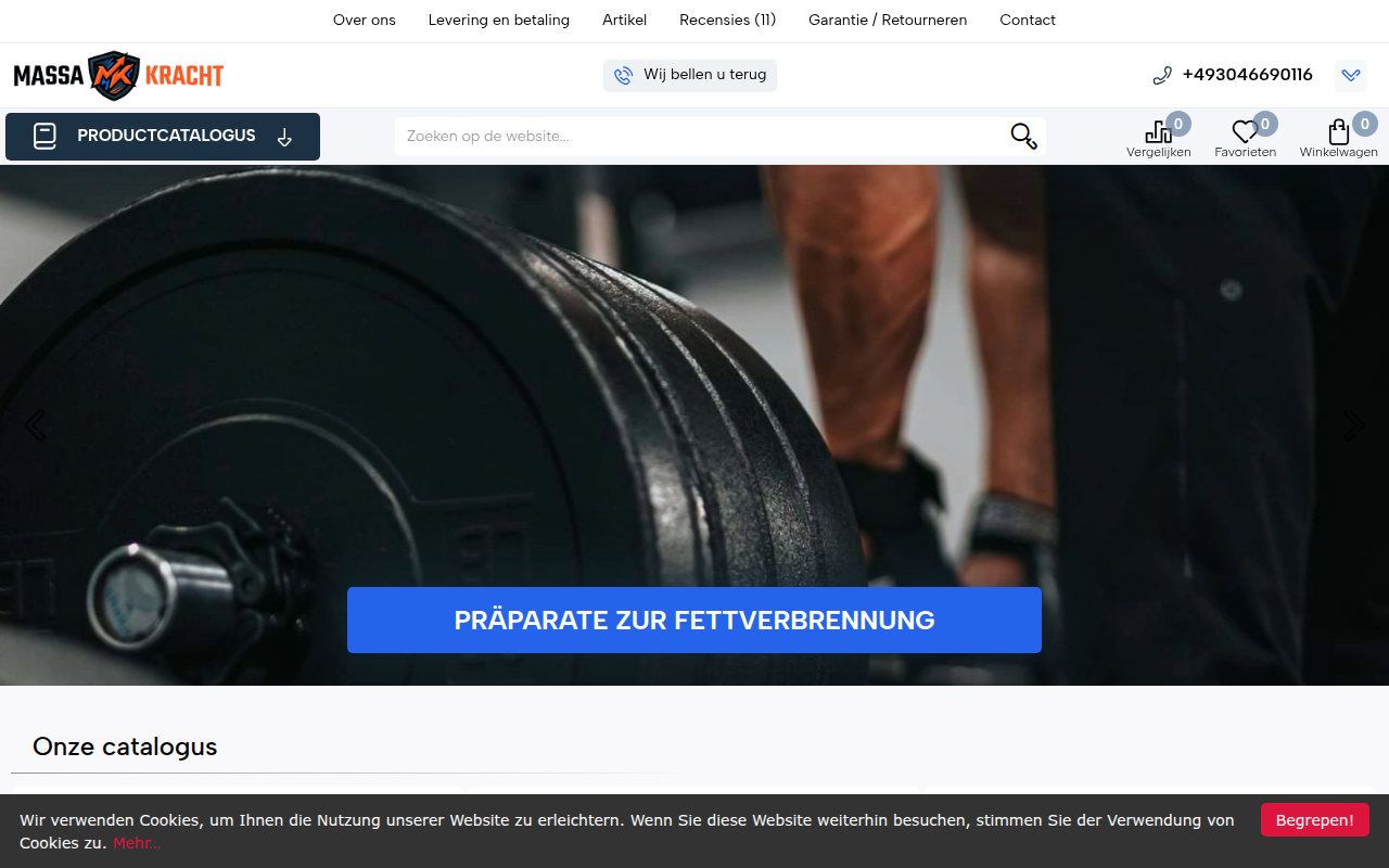 Screenshot van massakracht.com