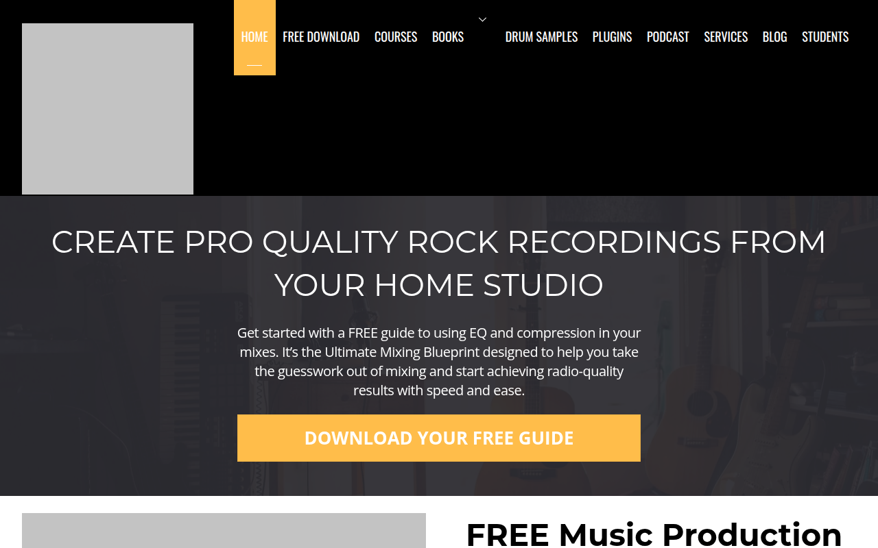 Screenshot van masteryourmix.com