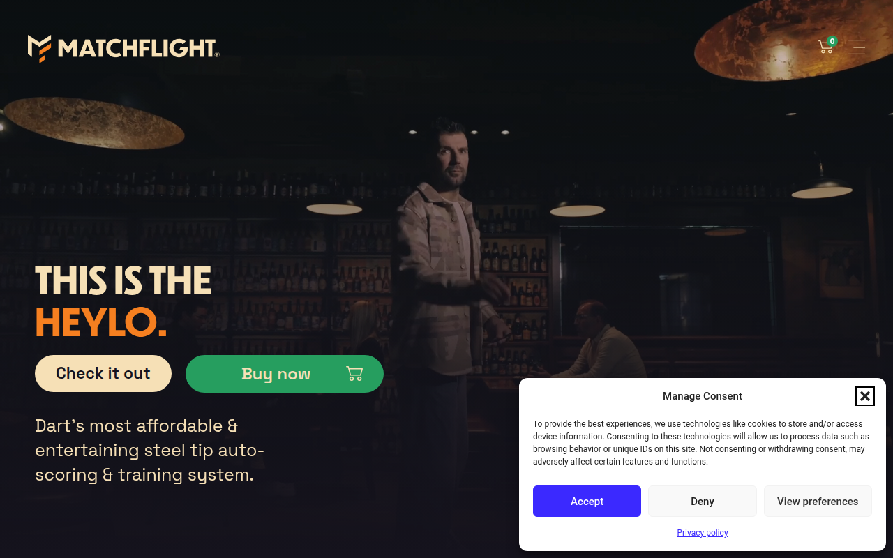 Screenshot van matchflight.com
