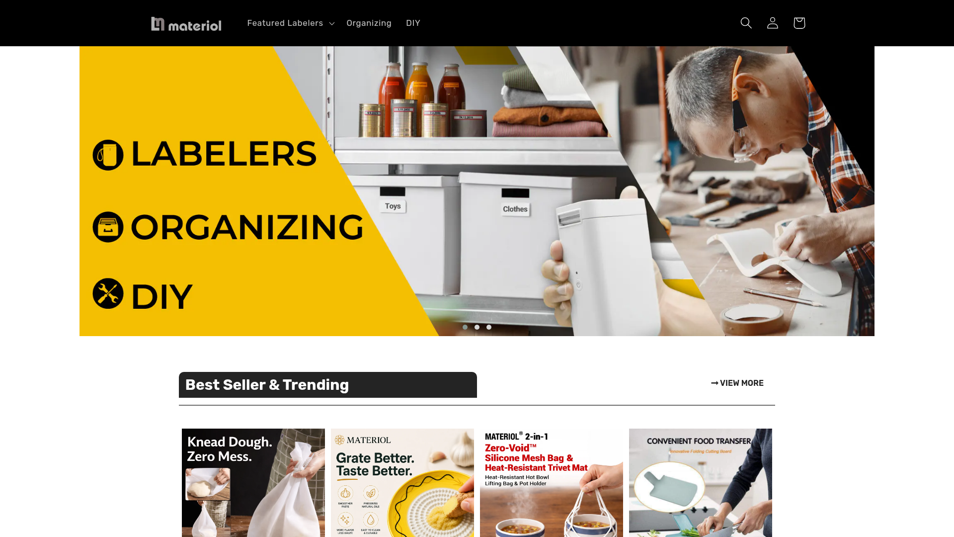 Screenshot van materiol.com