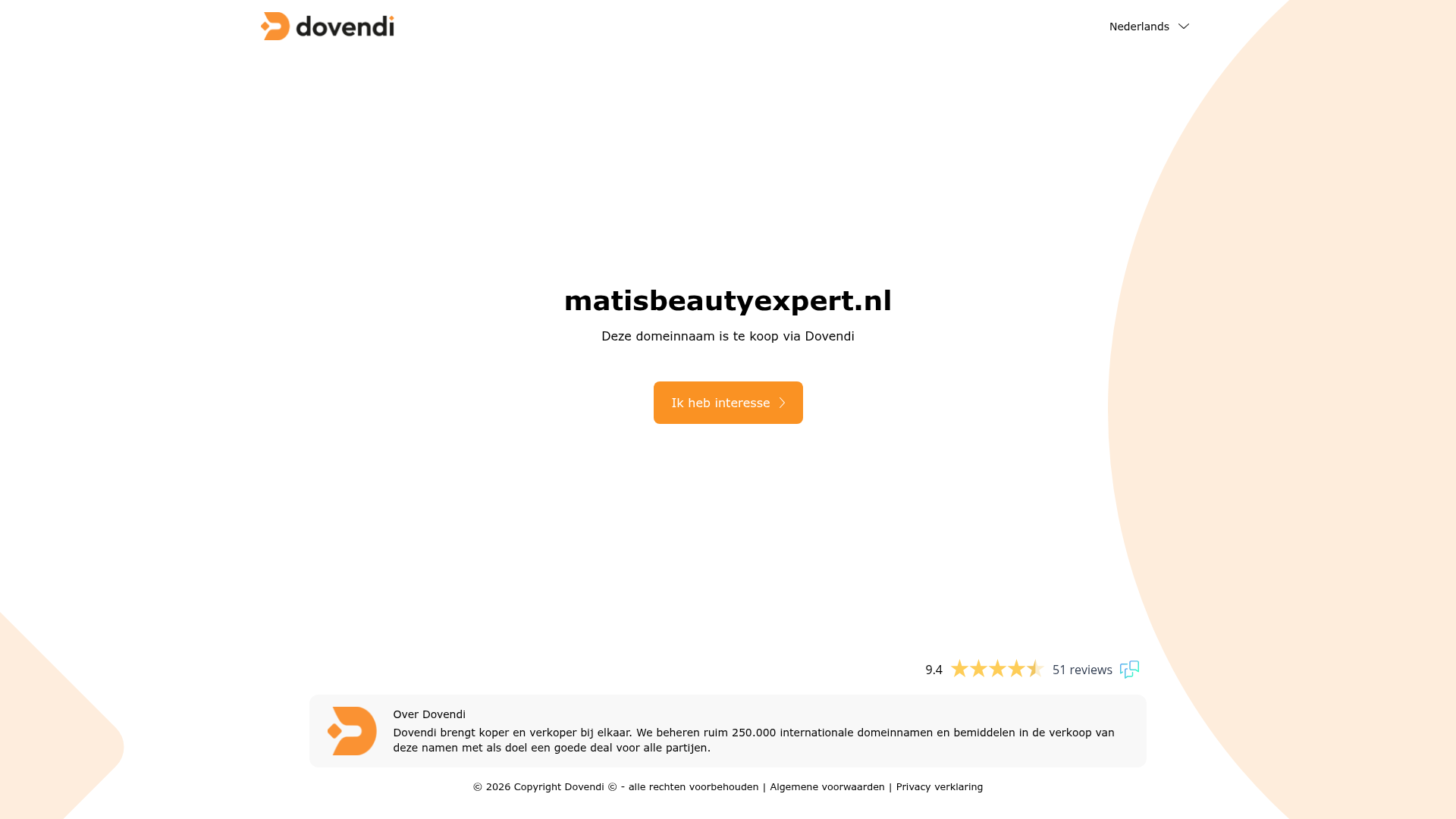 Screenshot van matisbeautyexpert.nl