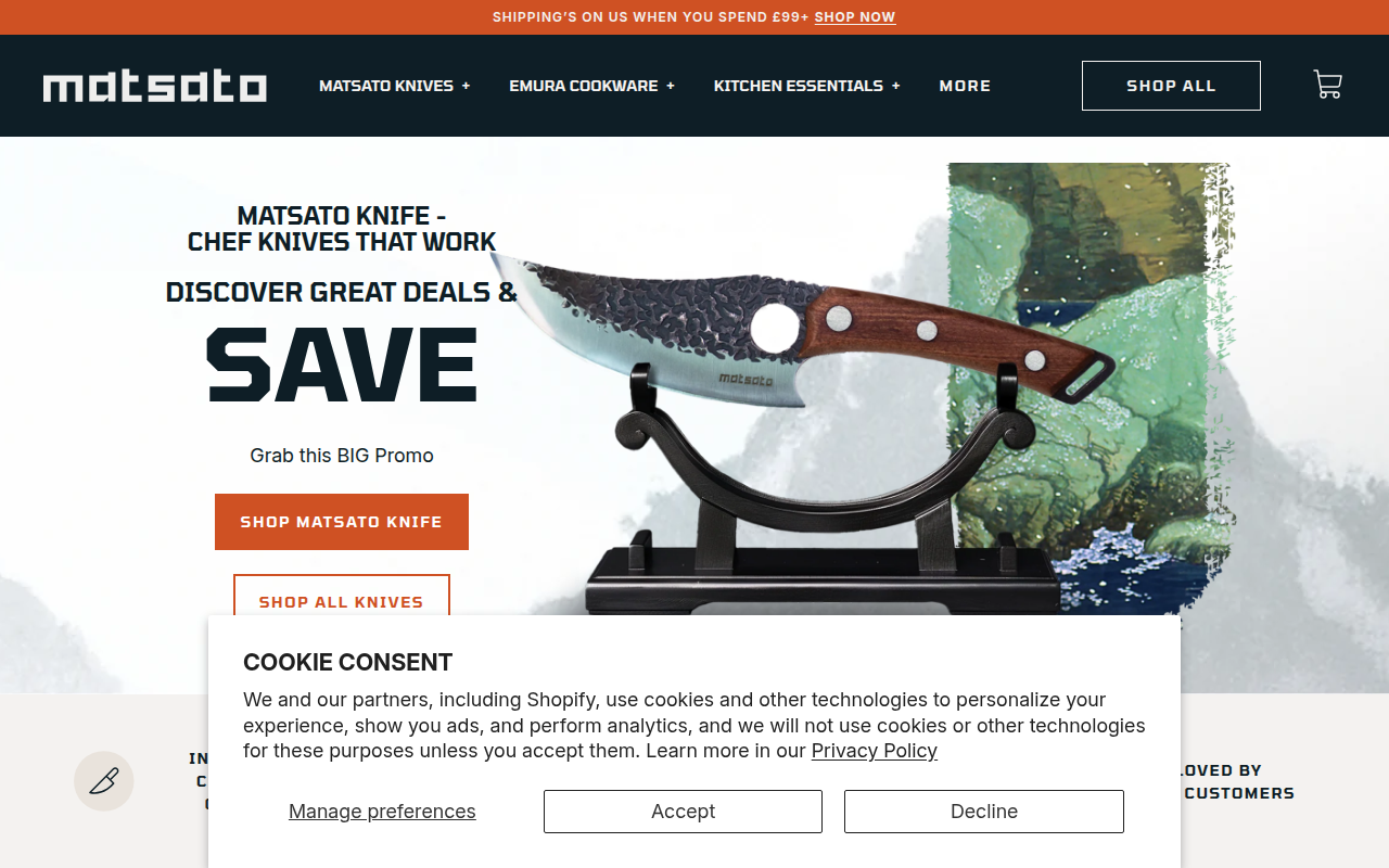 Screenshot van matsato.com
