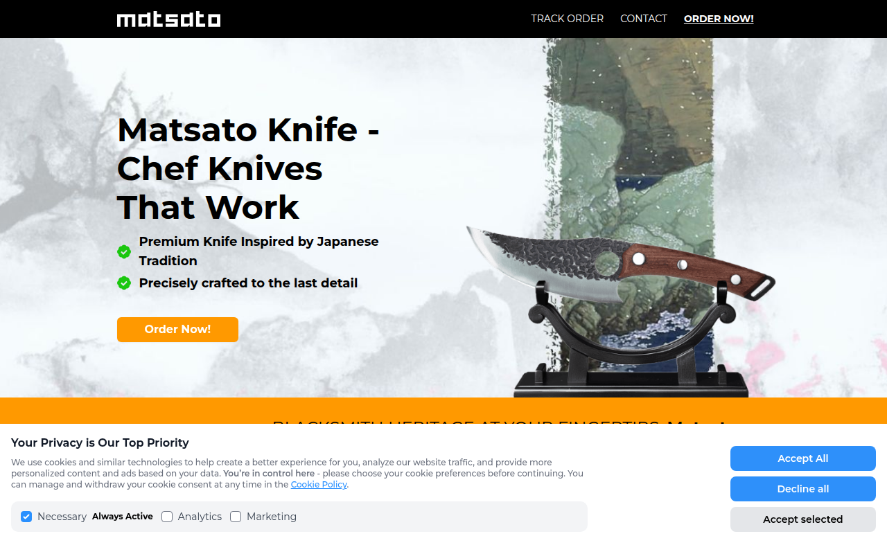 Screenshot van matsato-official.com