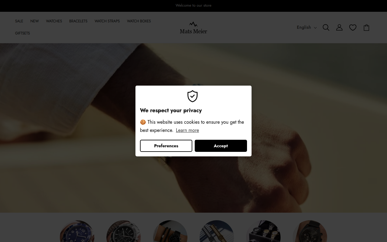 Screenshot van matsmeier.com