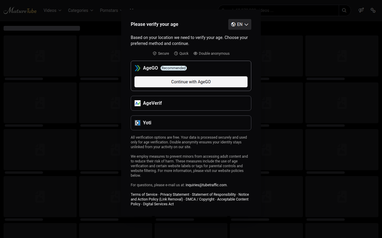 Screenshot van maturetube.com