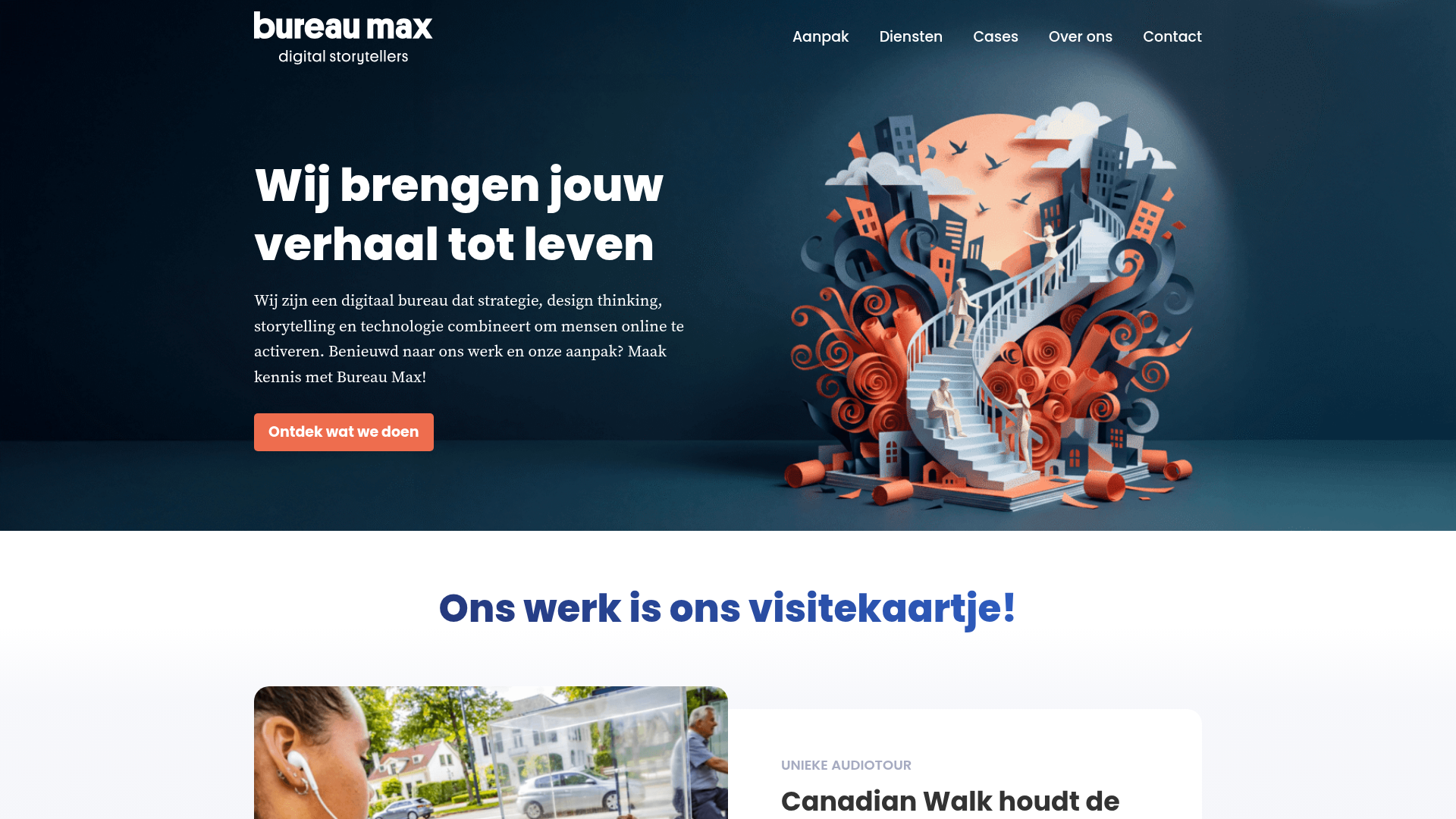 Screenshot van max.nl