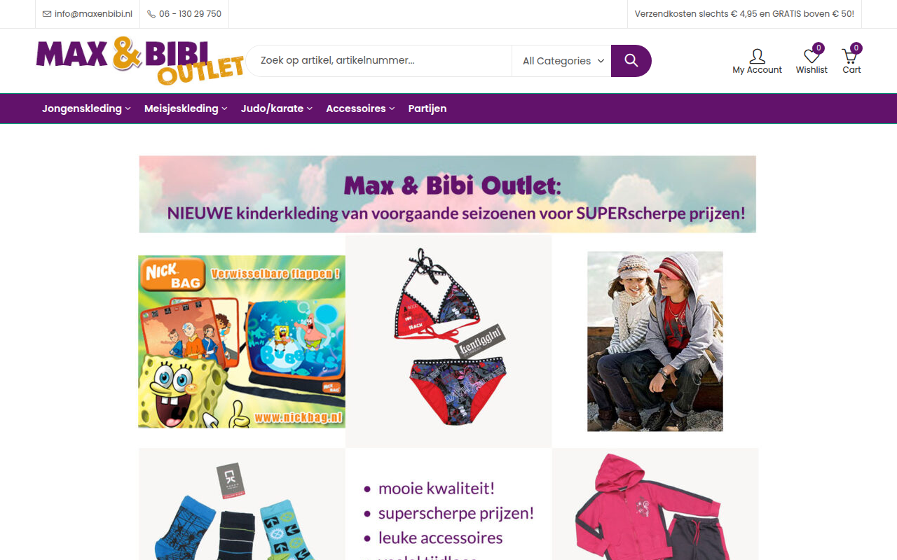 Screenshot van maxenbibi.nl