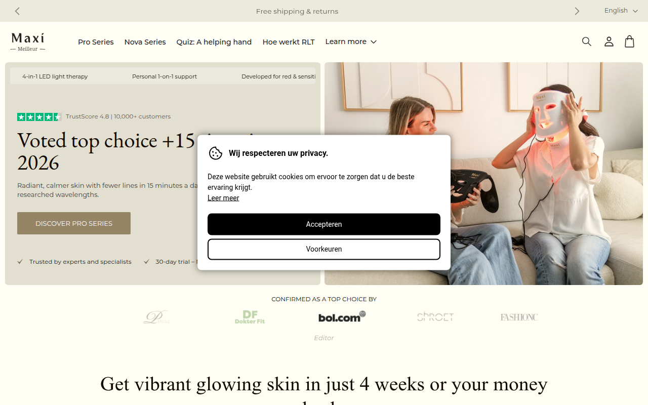Screenshot van maximeilleur.com