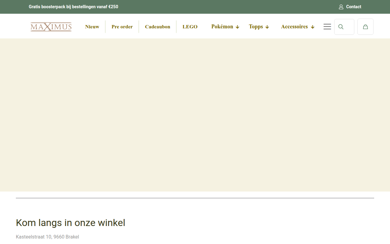 Screenshot van maximus.be