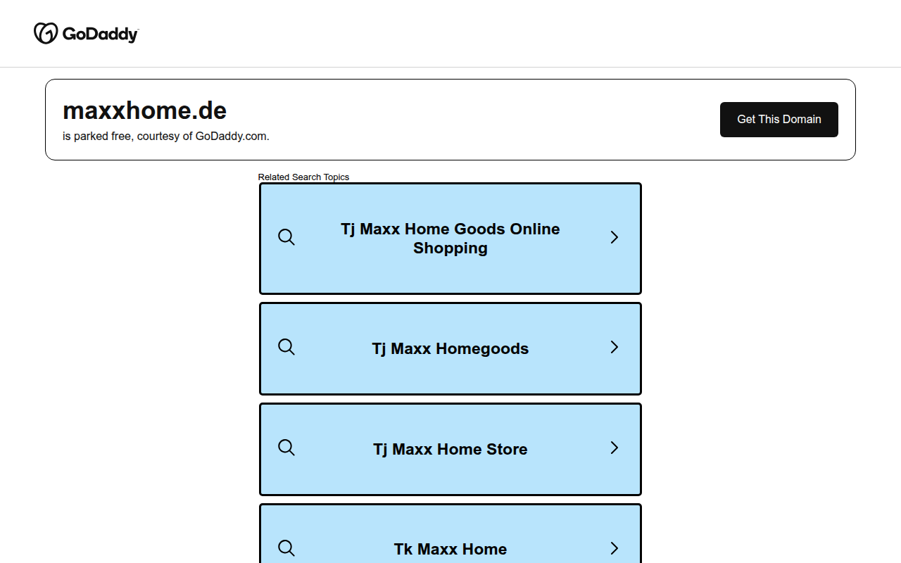 Screenshot van maxxhome.de