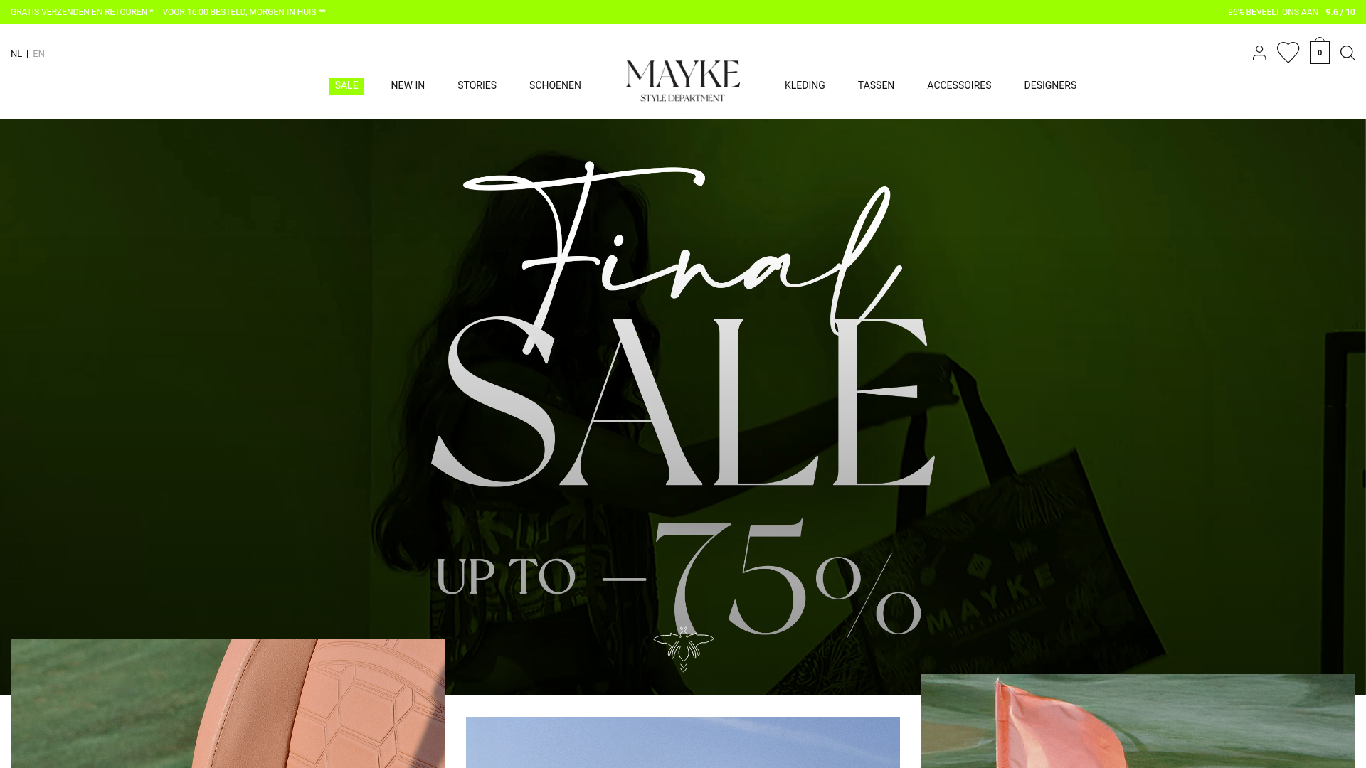 Screenshot van mayke.com