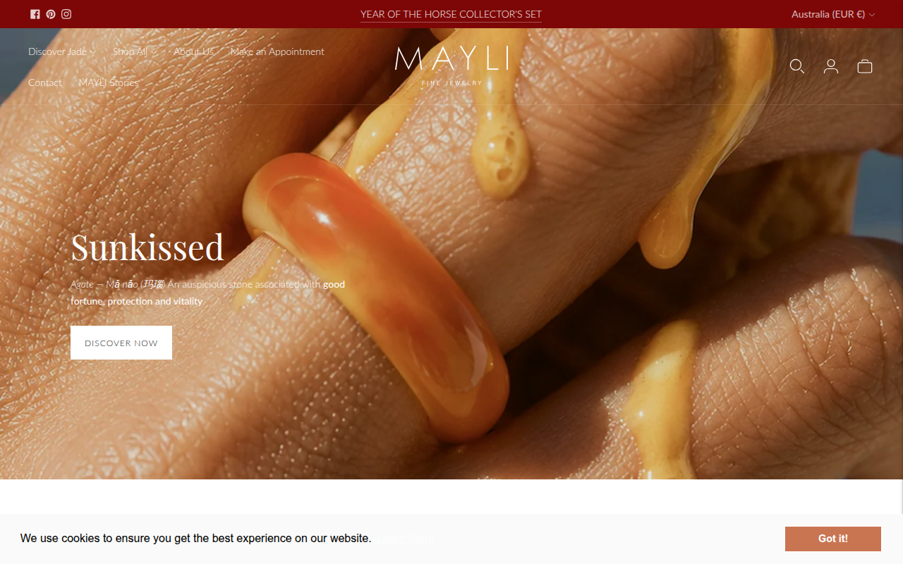 Screenshot van mayli-jewels.com