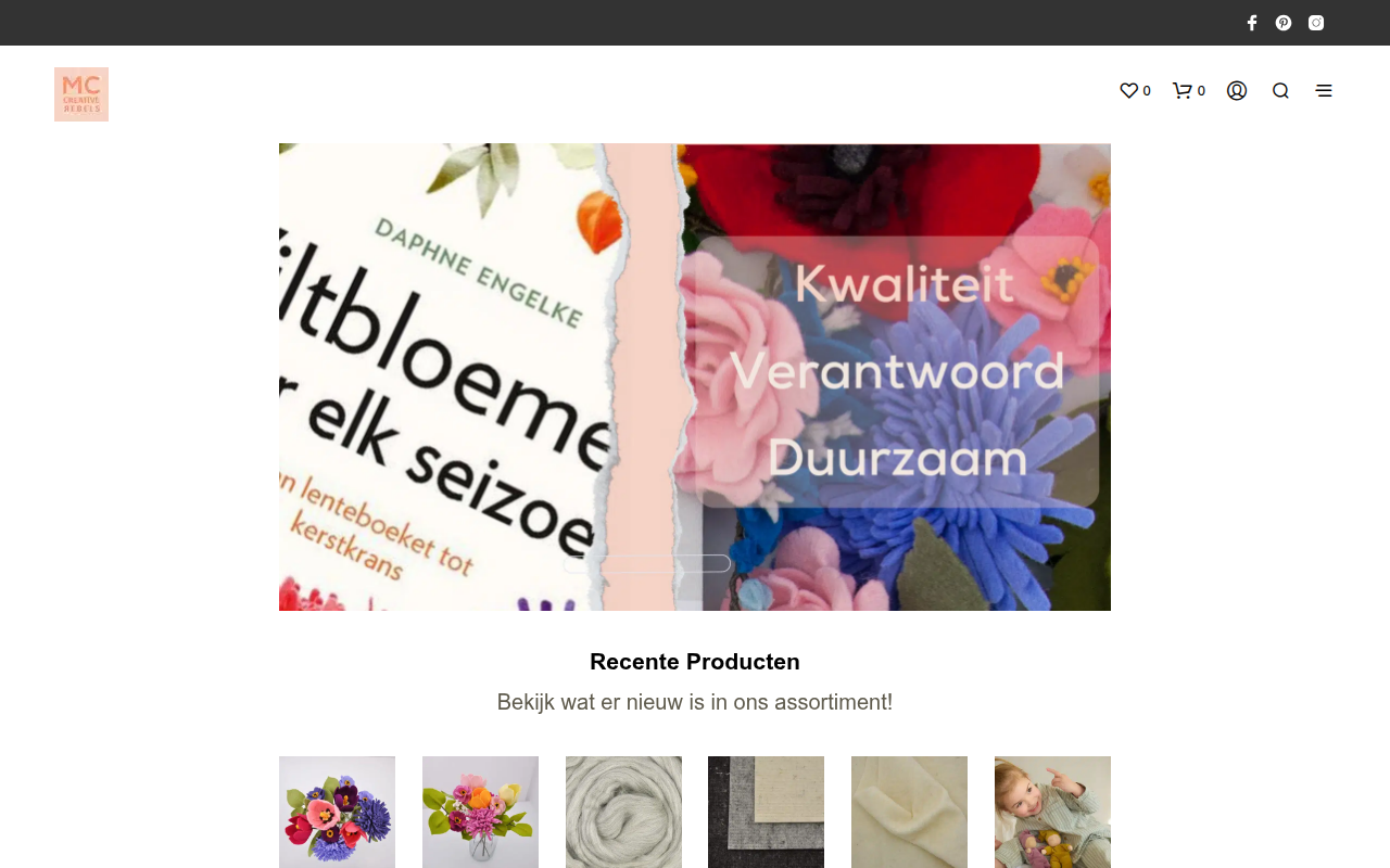 Screenshot van meaningfulcrafts.com