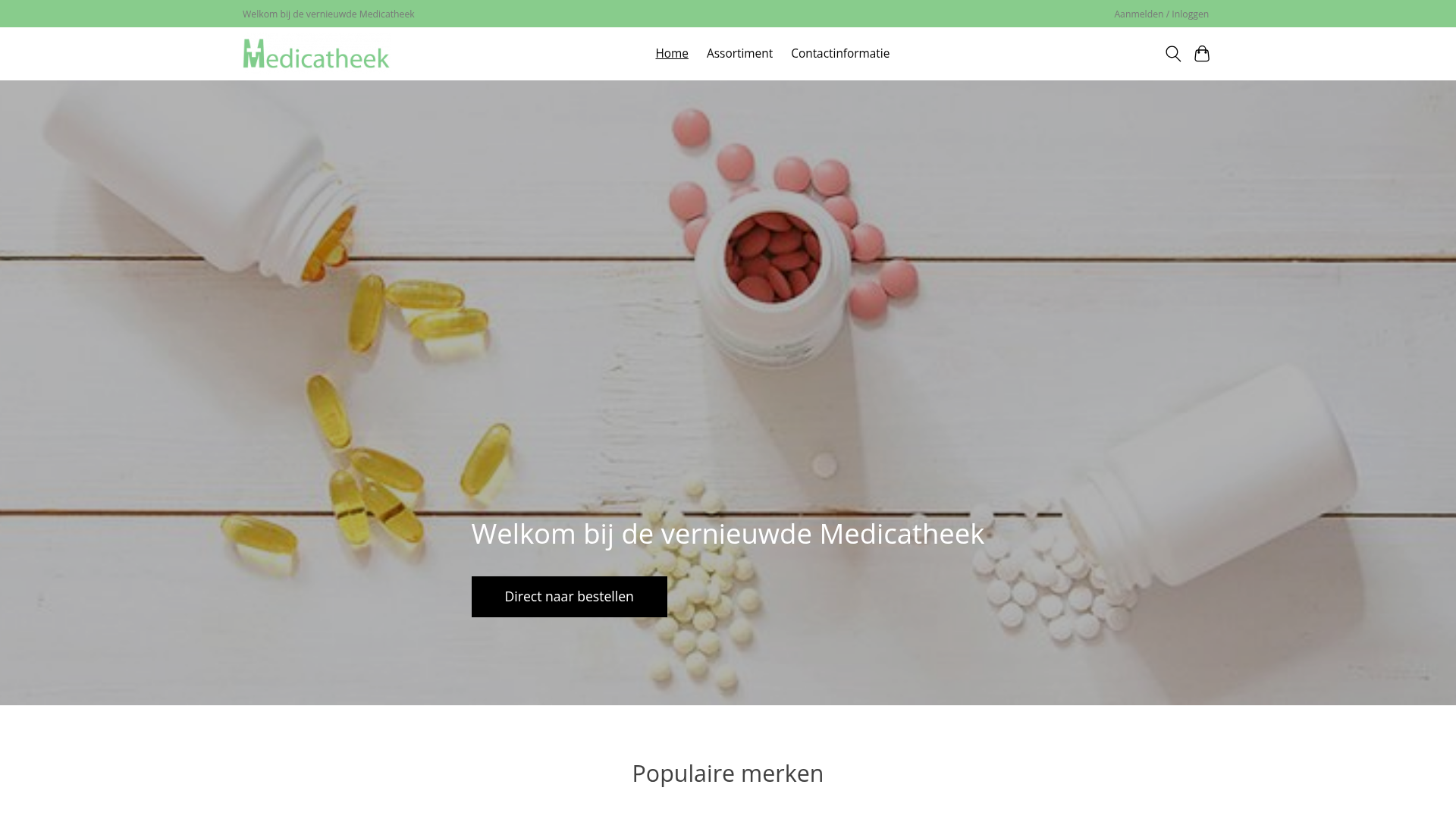 Screenshot van medicatheek.nl