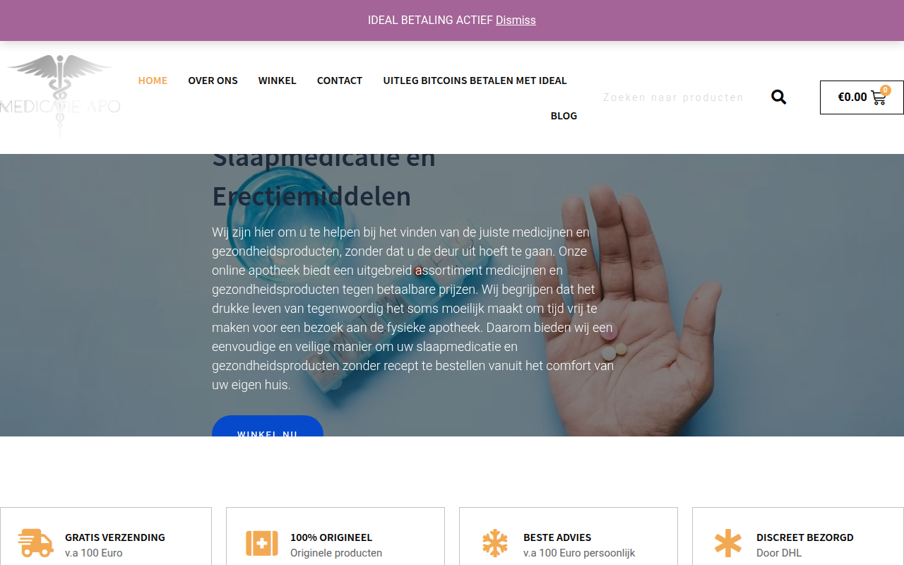 Screenshot van medicatieapo.com
