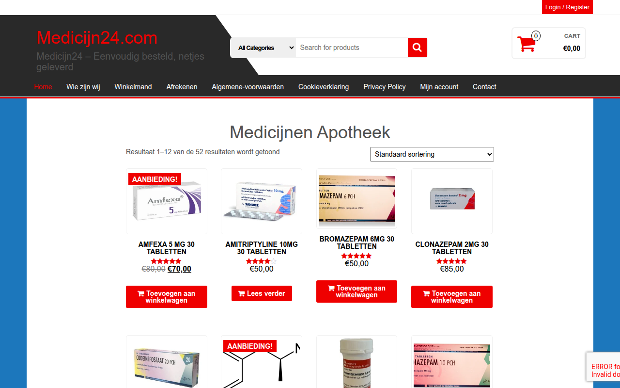 Screenshot van medicijn24.com