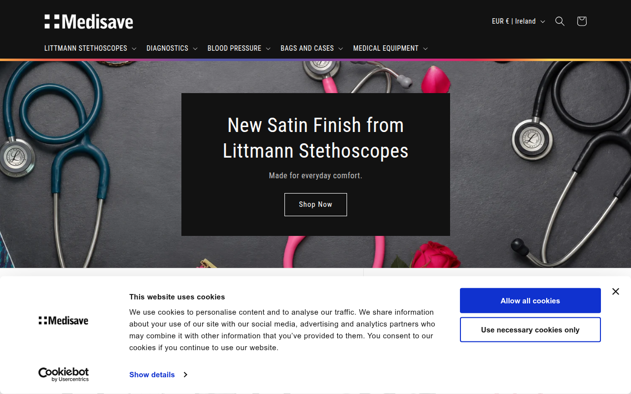 Screenshot van medisave.eu