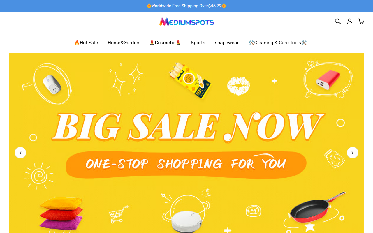 Screenshot van mediumspots.com
