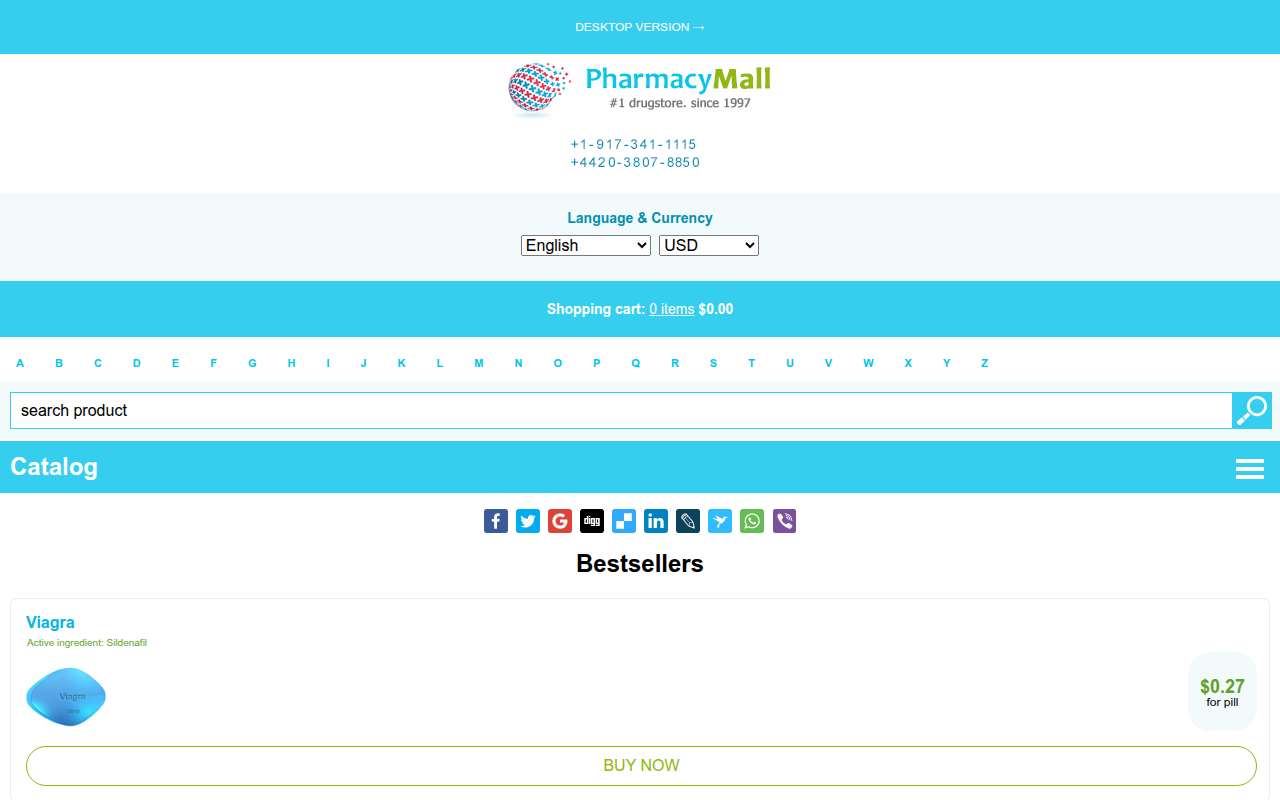 Screenshot van medrxonline.net