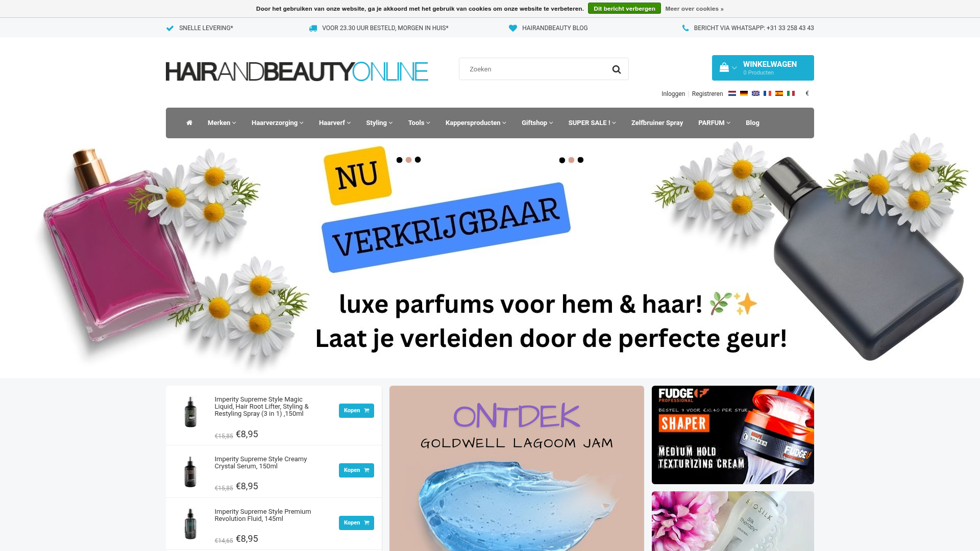 Screenshot van meervoorhaar.nl