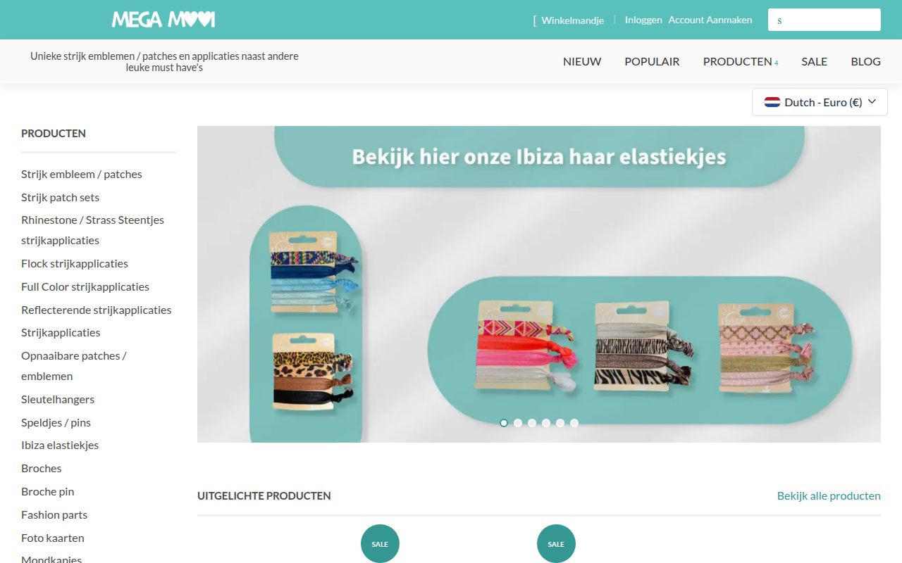 Screenshot van megamooi.nl