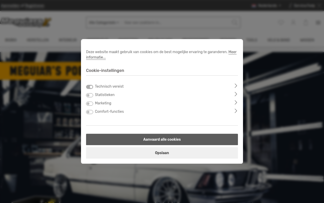 Screenshot van meguiars-webshop.nl