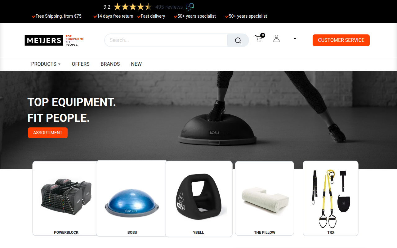 Screenshot van meijers.com