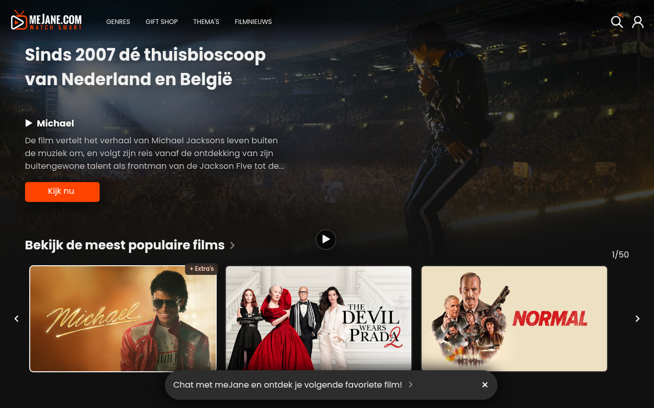 Screenshot van mejane.com