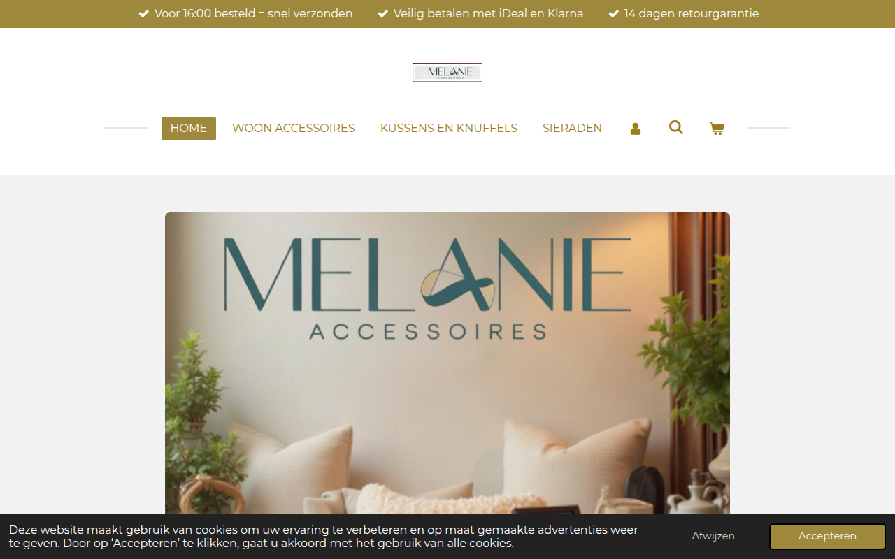 Screenshot van melanie-accessoires.nl