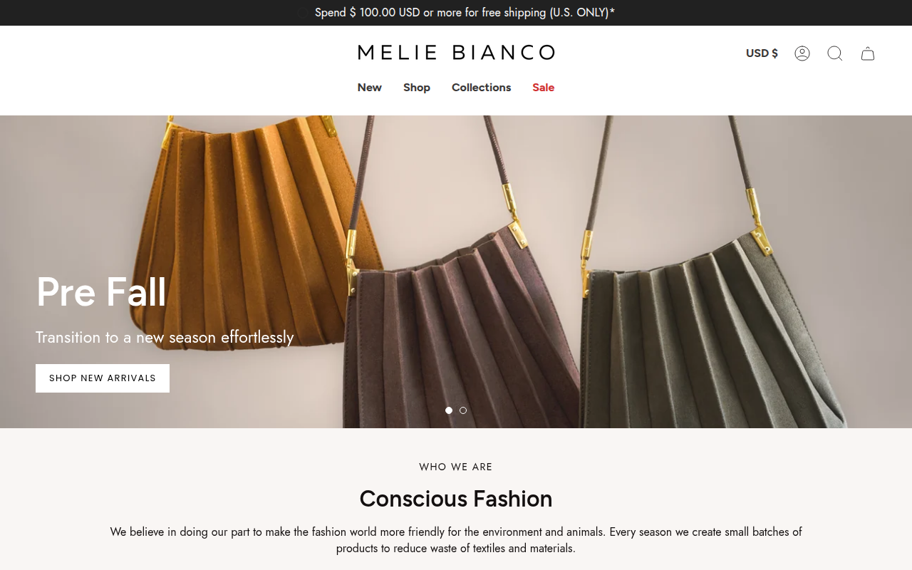 Screenshot van meliebianco.com