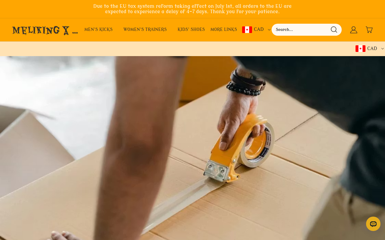 Screenshot van meliking.com