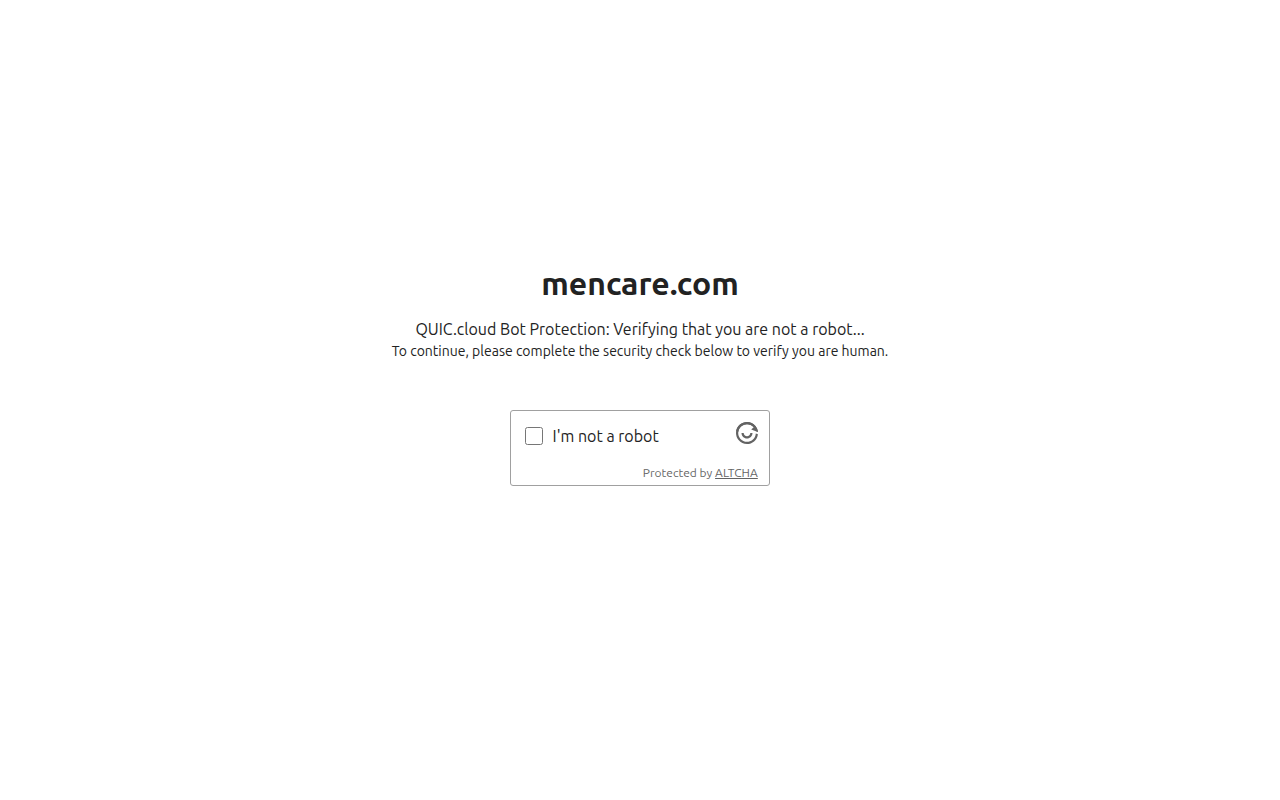 Screenshot van mencare.com