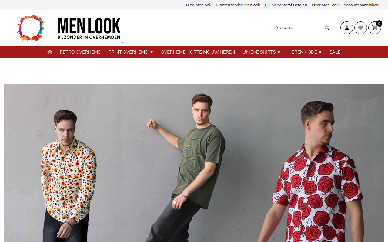 Screenshot van menlook.nl
