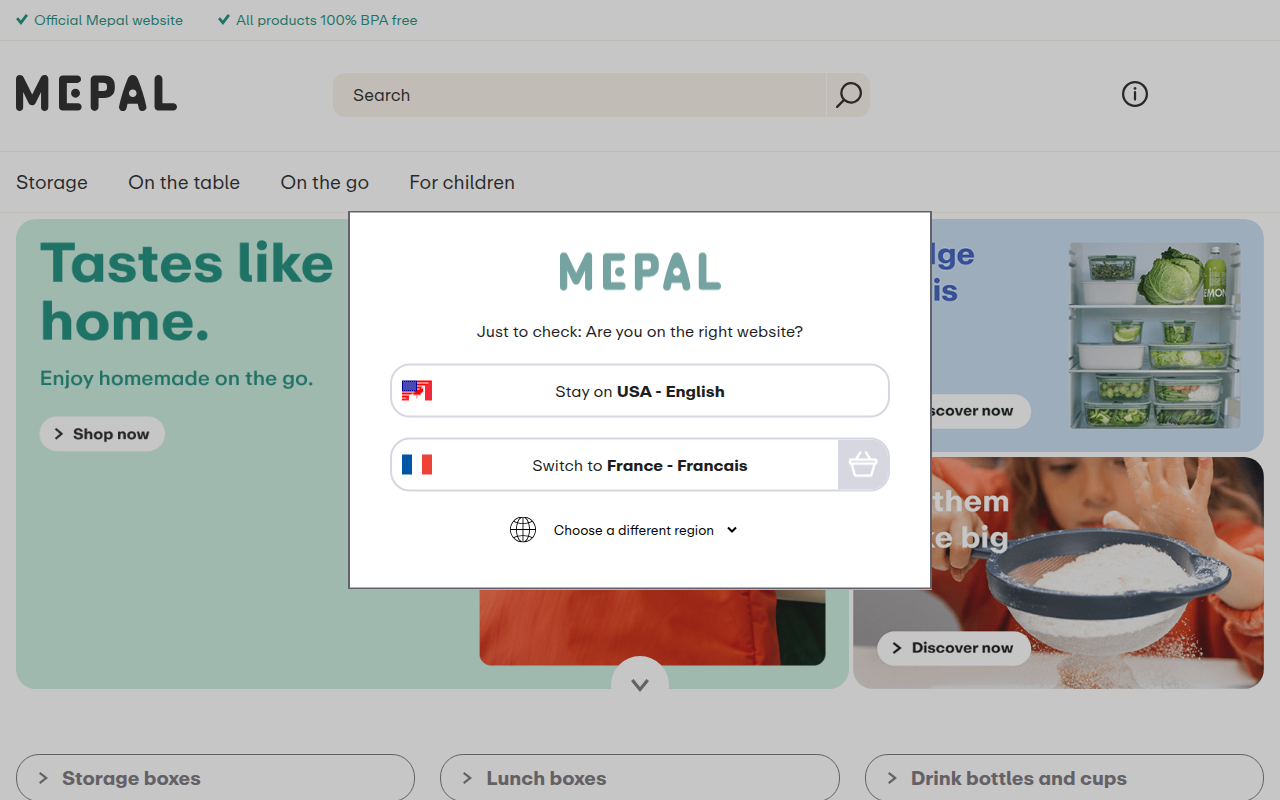 Screenshot van mepal.com