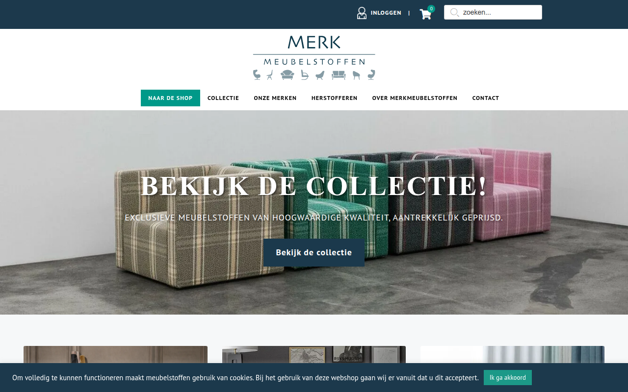 Screenshot van merkmeubelstoffen.nl