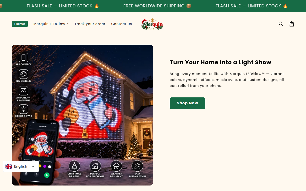 Screenshot van merquin.com