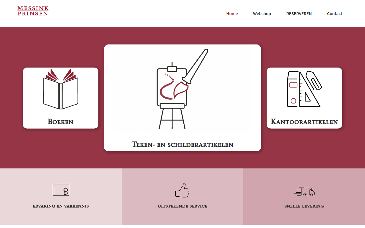 Screenshot van messink-prinsen.nl