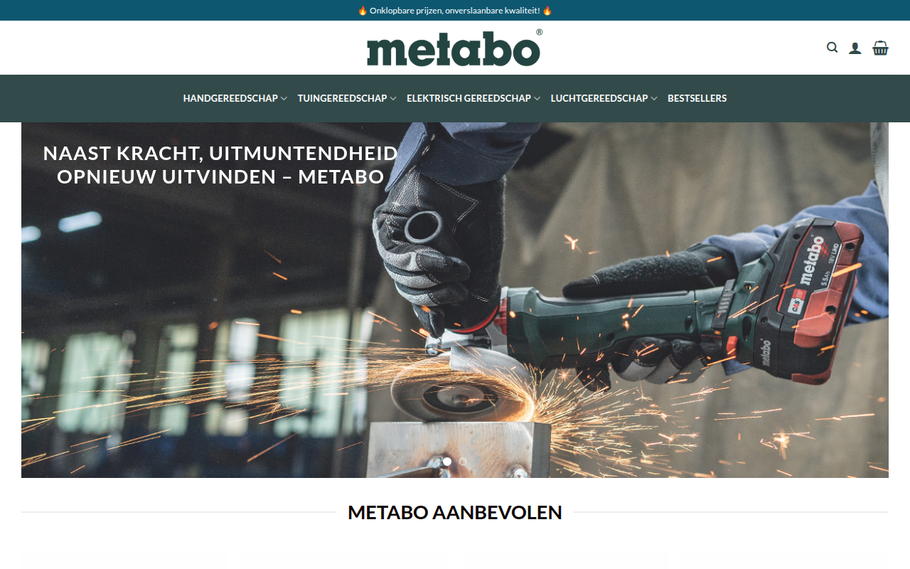 Screenshot van metaboboutique.com