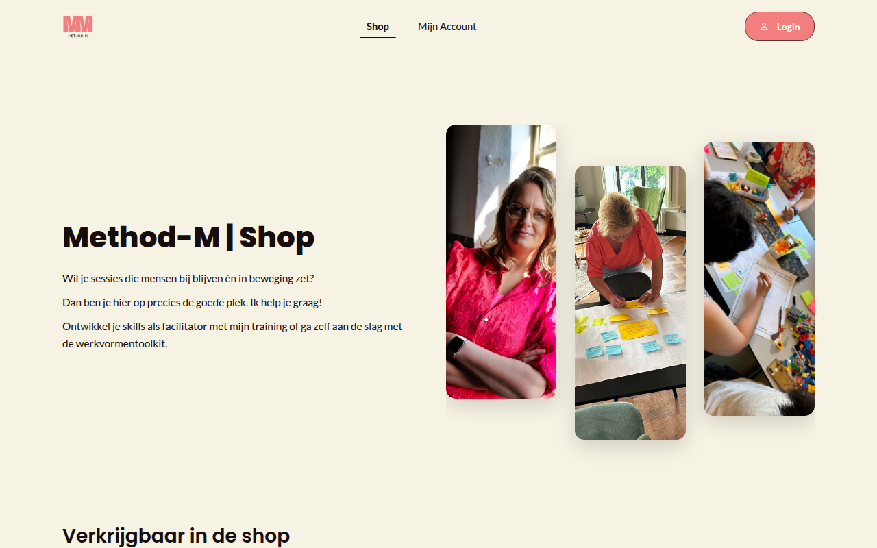Screenshot van methodm.kennis.shop