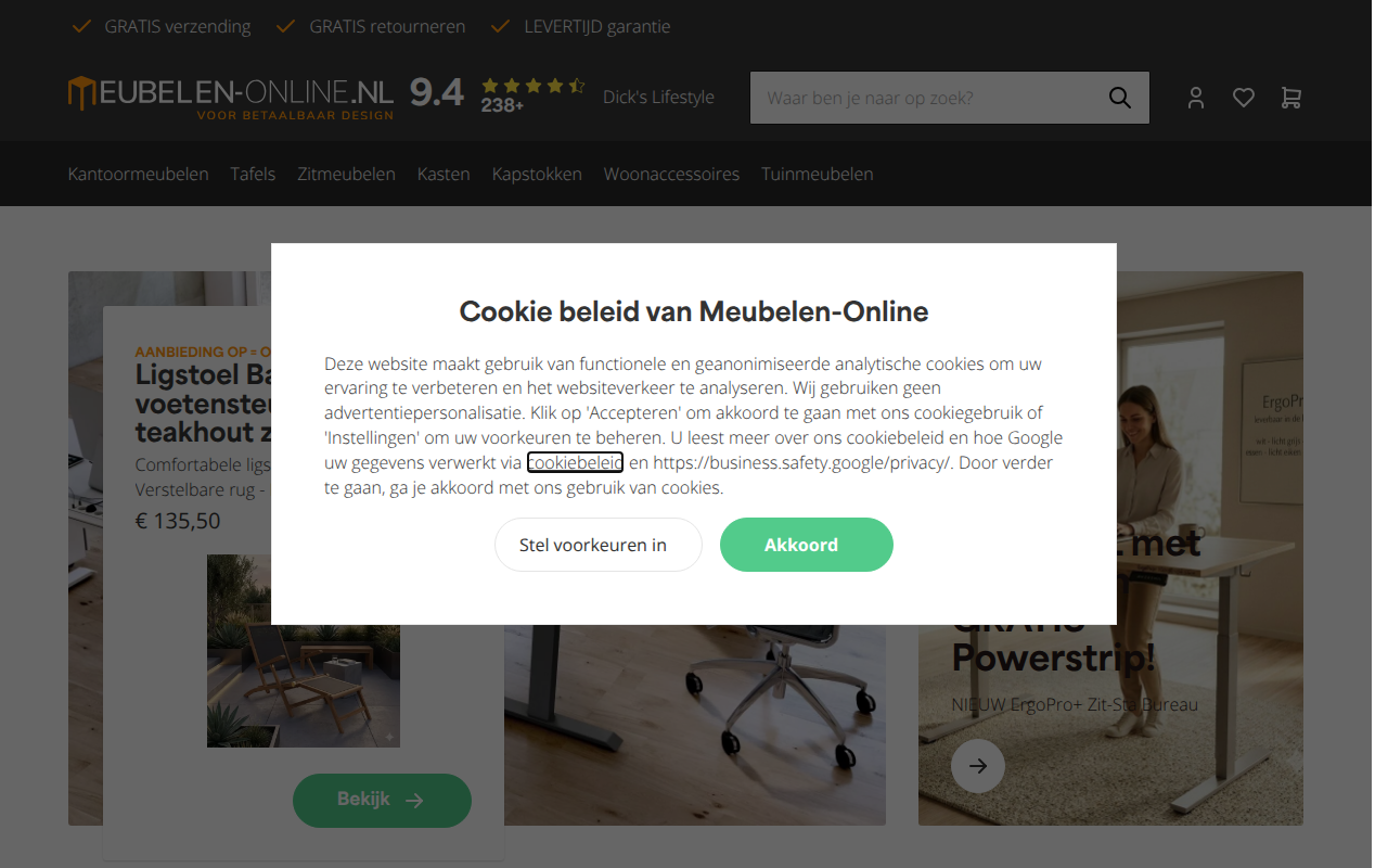 Screenshot van meubelen-online.nl