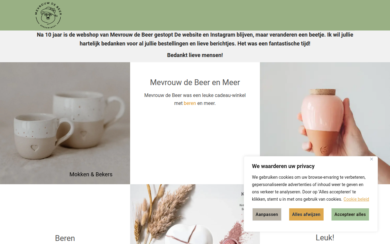 Screenshot van Mevrouw de Beer
