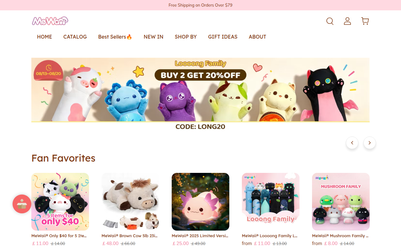 Screenshot van mewaii.com