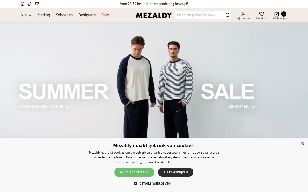 Screenshot van mezaldy.com