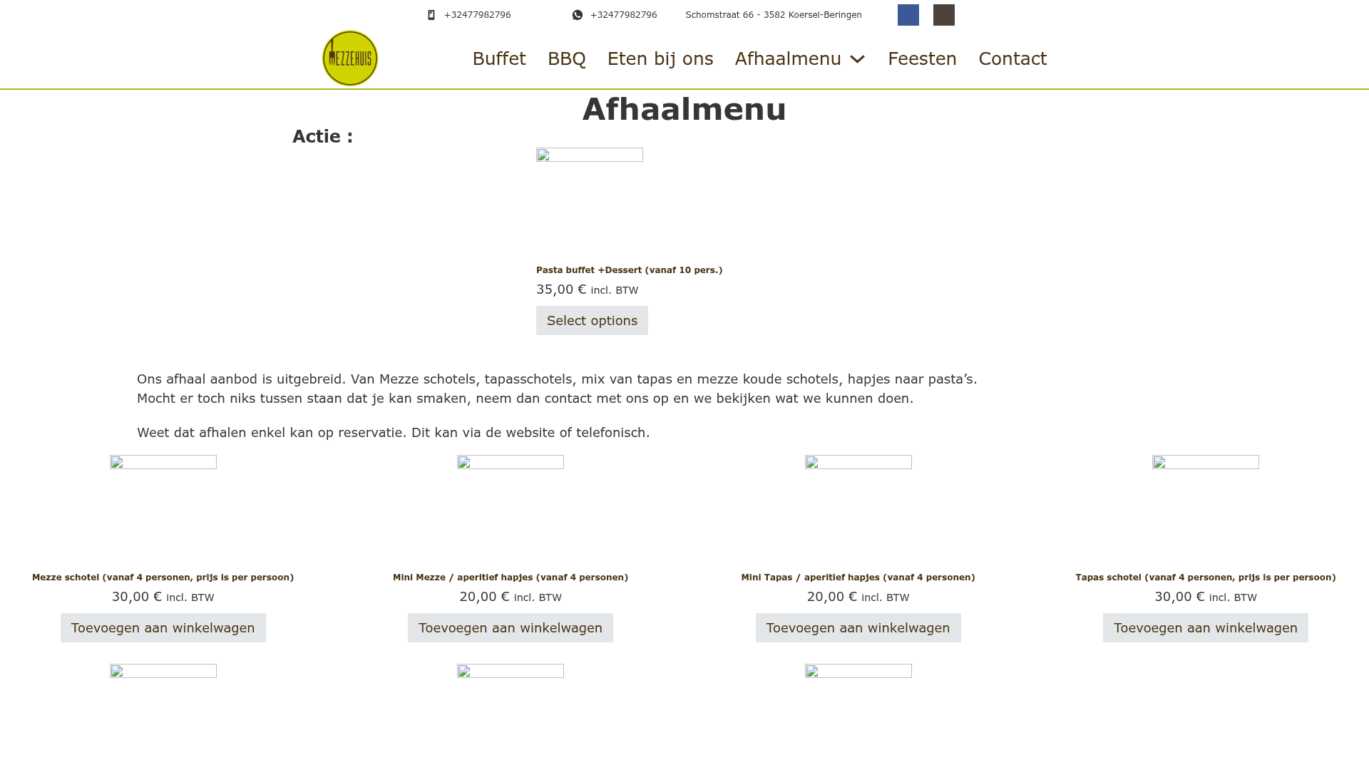 Screenshot van mezzehuis.be