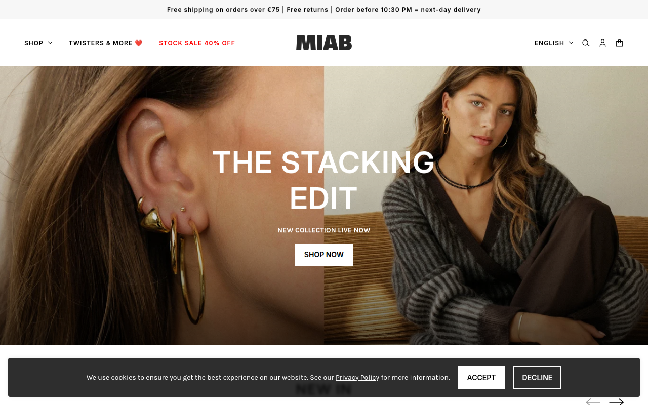Screenshot van miab-jewels.com