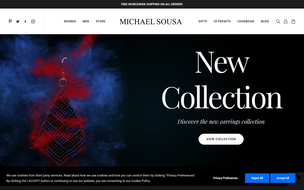 Screenshot van michaelferreirasousa.com