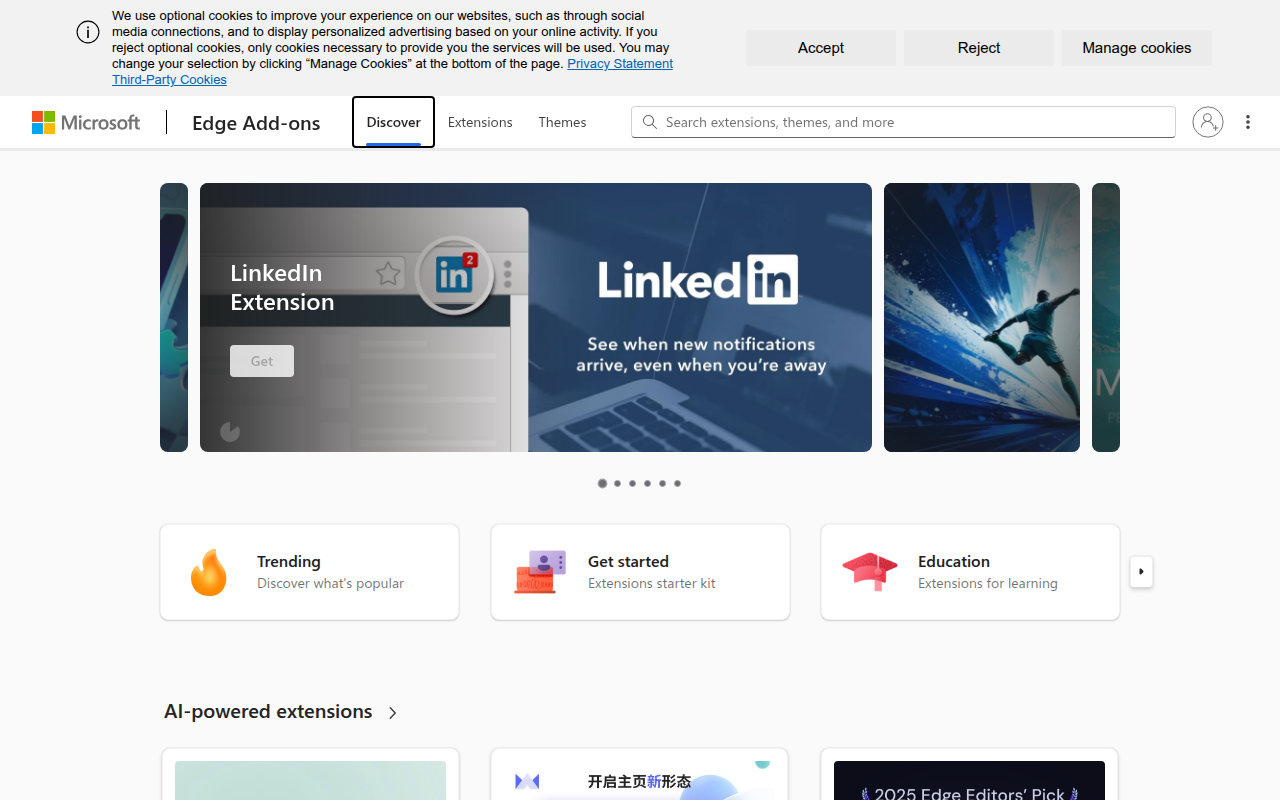 Screenshot van microsoftedge.microsoft.com