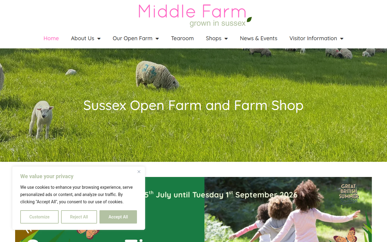 Screenshot van middlefarm.com